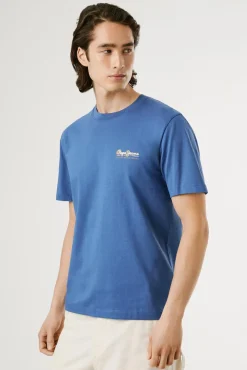 Camiseta estampada com logotipo de corte regular