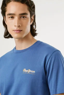 Camiseta estampada com logotipo de corte regular
