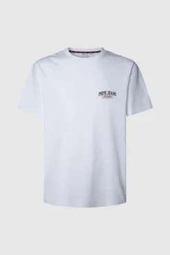 Camiseta estampada com logotipo de corte regular