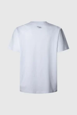 Camiseta estampada com logotipo de corte regular