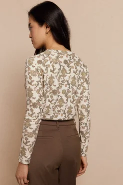 Camiseta estruturada estampada