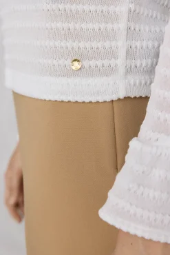 Camiseta estruturada franzida