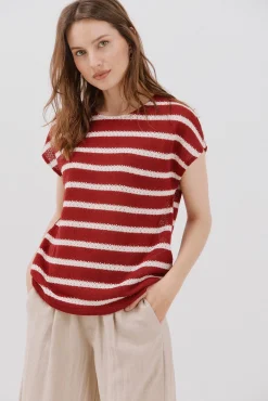 Camiseta estruturada riscas
