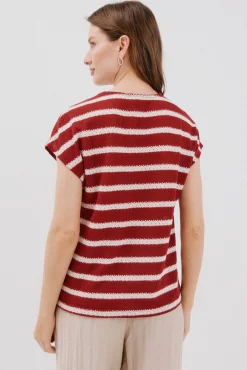Camiseta estruturada riscas