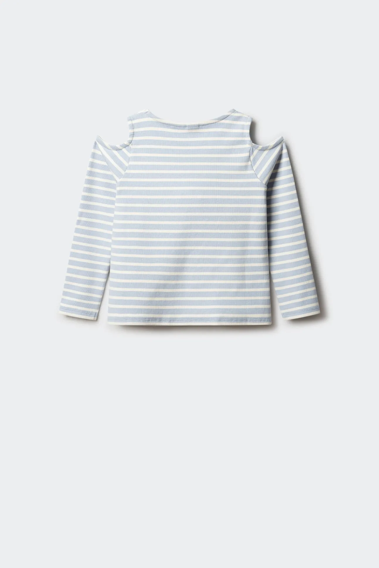 Camiseta feminina canelada ombro a ombro