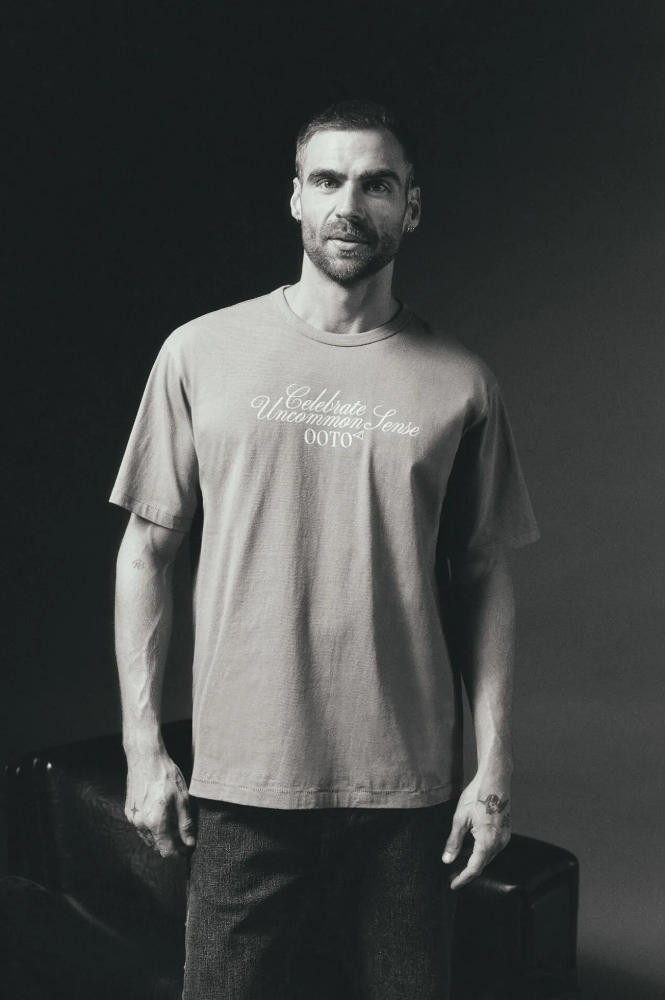 Camiseta gráfica lavada