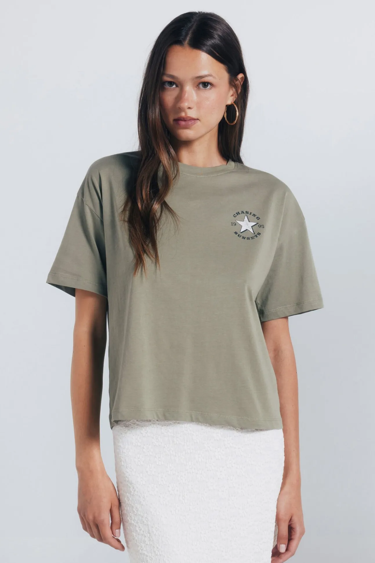 Camiseta gráfica ocidental