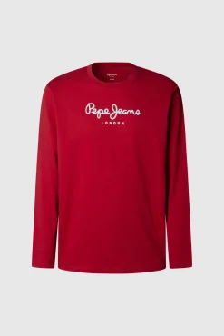 Camiseta manga comprida com logo