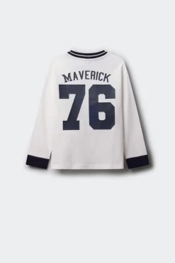 Camiseta manga comprida Maverick para menino