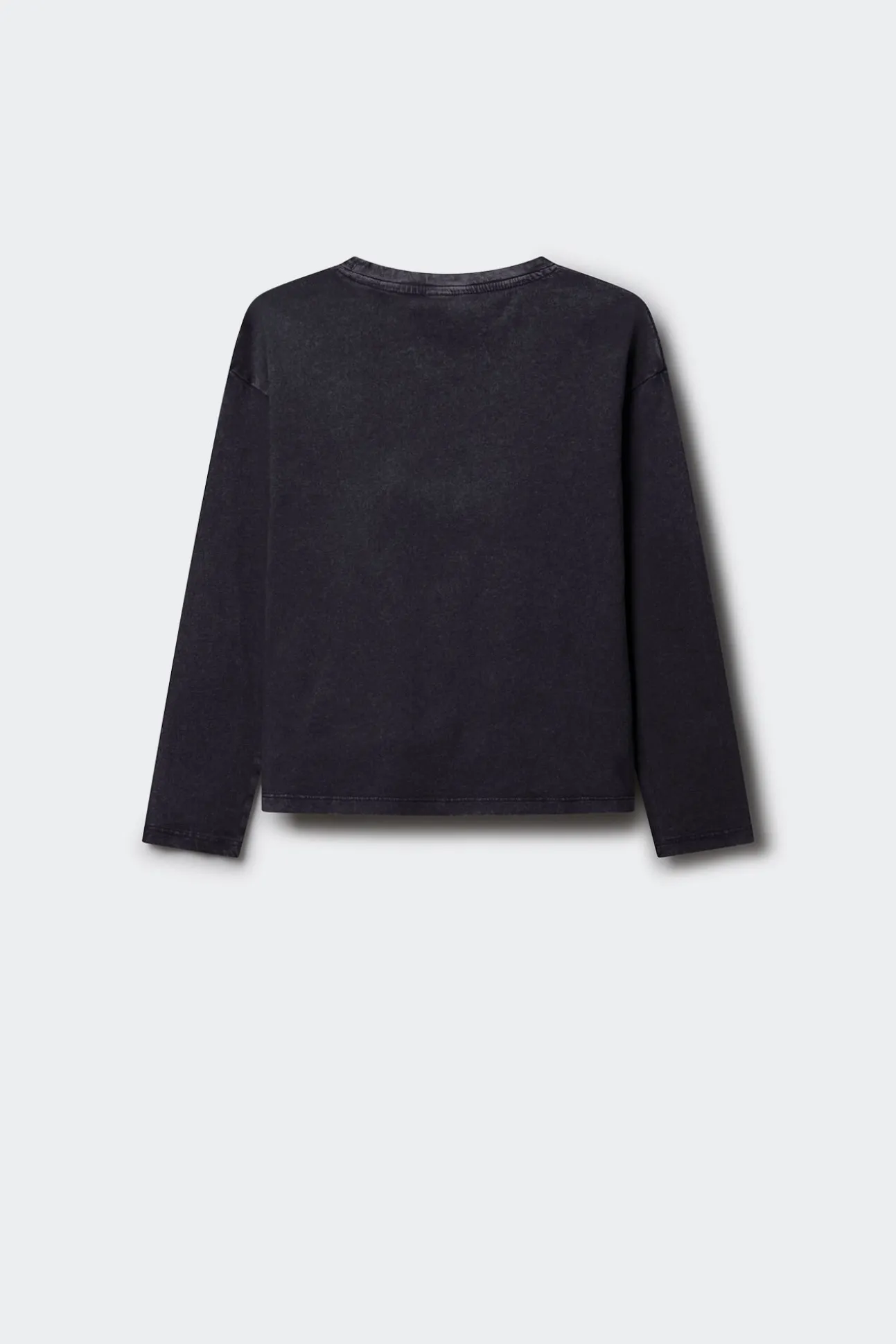 Camiseta manga comprida para menina com raios de diamante