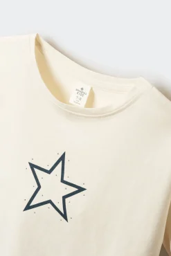 Camiseta manga curta de estrela