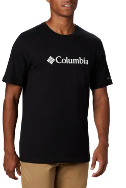 Camiseta masculina de manga curta de algodão orgânico Basic Logo™ da para homem