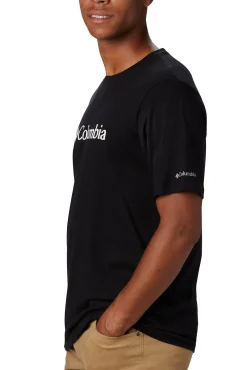 Camiseta masculina de manga curta de algodão orgânico Basic Logo™ da para homem
