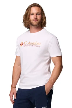Camiseta masculina de manga curta de algodão orgânico Basic Logo™ da para homem