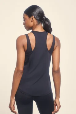Camiseta preta de microfibra halter única