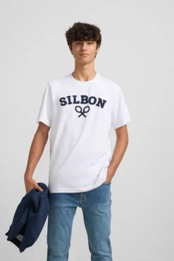 Camiseta raquete Silbon meia