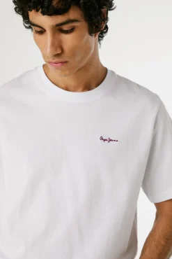 Camiseta Regular Fit com Logotipo Bordado