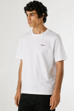 Camiseta Regular Fit com Logotipo Bordado
