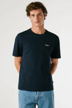 Camiseta Regular Fit com Logotipo Bordado