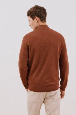 Camisola algodão caxemira gola alta