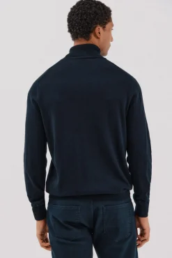 Camisola algodão caxemira gola alta