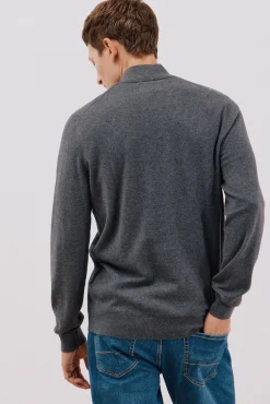 Camisola algodão caxemira gola alta