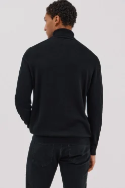 Camisola algodão caxemira gola alta