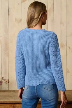 Camisola azul claro da Riva