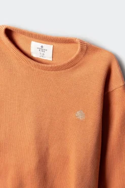 Camisola básica com cotoveleiras para criança