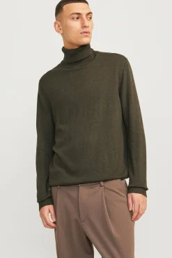 Camisola básica de gola alta
