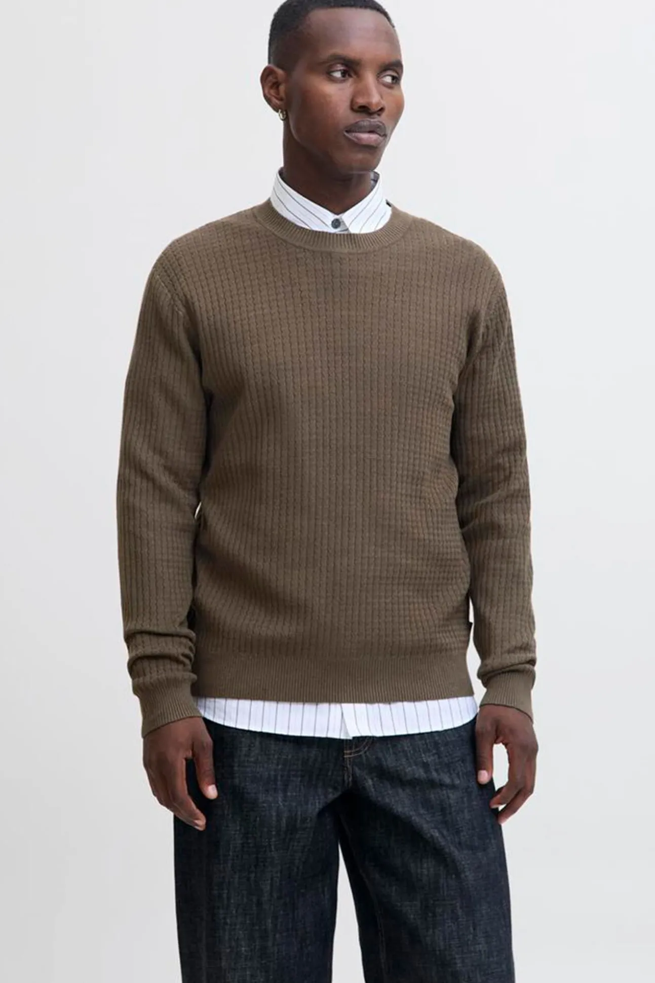 Camisola básico de malha liso