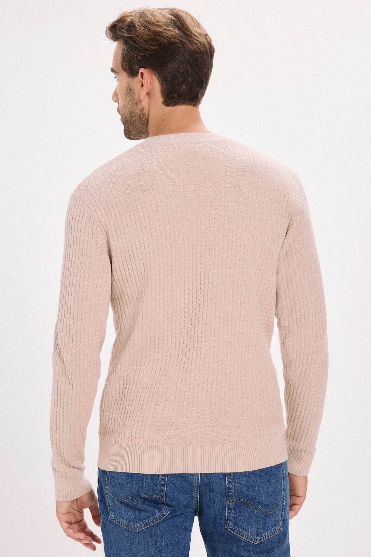 Camisola básico de malha liso