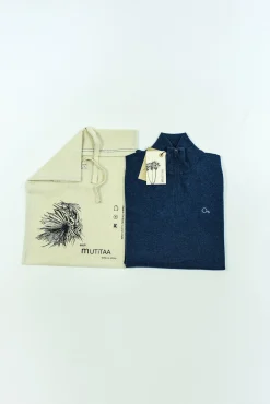 Camisola Chen com gola na fecho-éclair