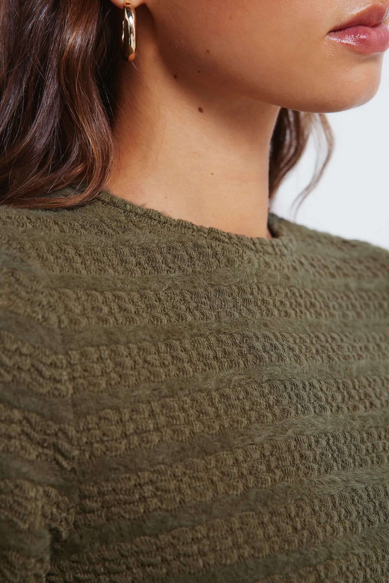 Camisola chenille estrutura