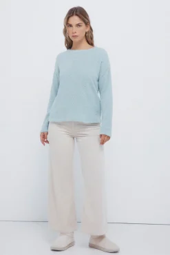 Camisola chenille pérolas