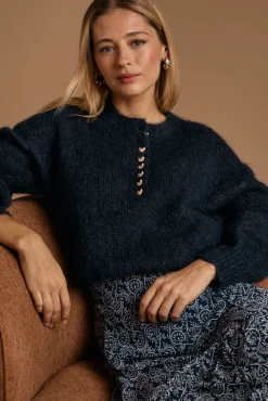 Camisola com botões de coração Michelle
