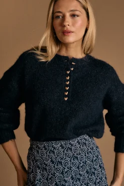 Camisola com botões de coração Michelle