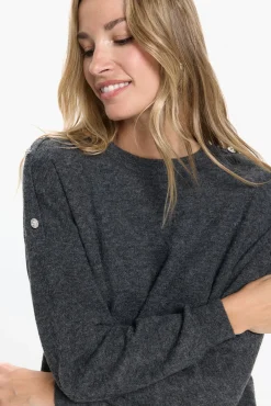Camisola com botões de joia
