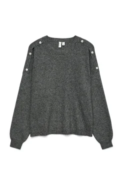 Camisola com botões de joia