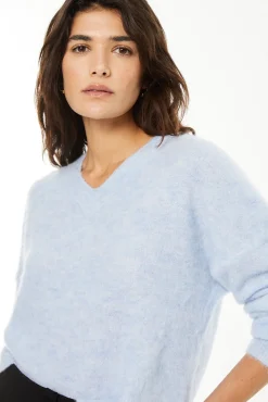camisola com decote em V