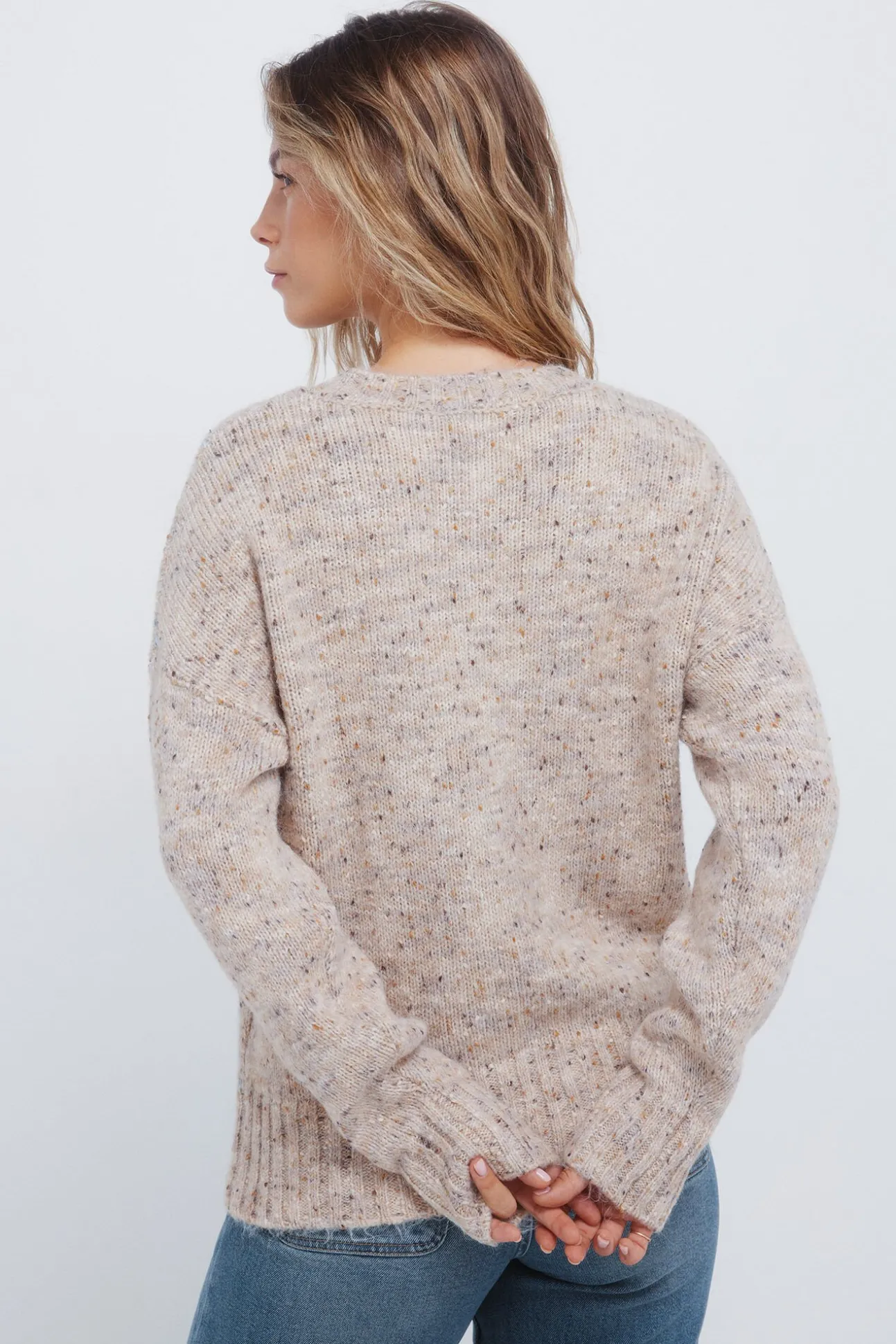 Camisola com estampa de diamantes manchados