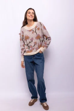 Camisola com estampado floral