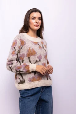 Camisola com estampado floral