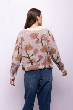 Camisola com estampado floral