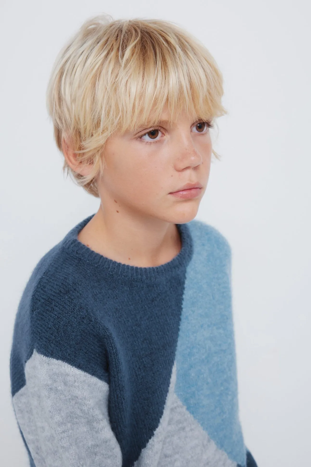 Camisola com figuras geométricas para meninos