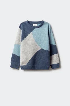 Camisola com figuras geométricas para meninos