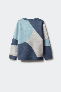 Camisola com figuras geométricas para meninos