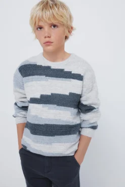 Camisola com figuras geométricas para meninos