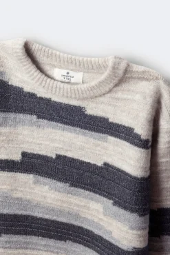 Camisola com figuras geométricas para meninos