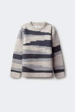 Camisola com figuras geométricas para meninos